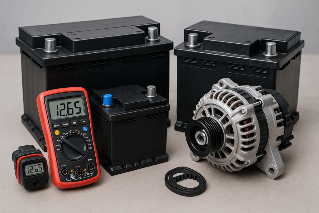 Diagnostic de batterie et du système de charge des autos