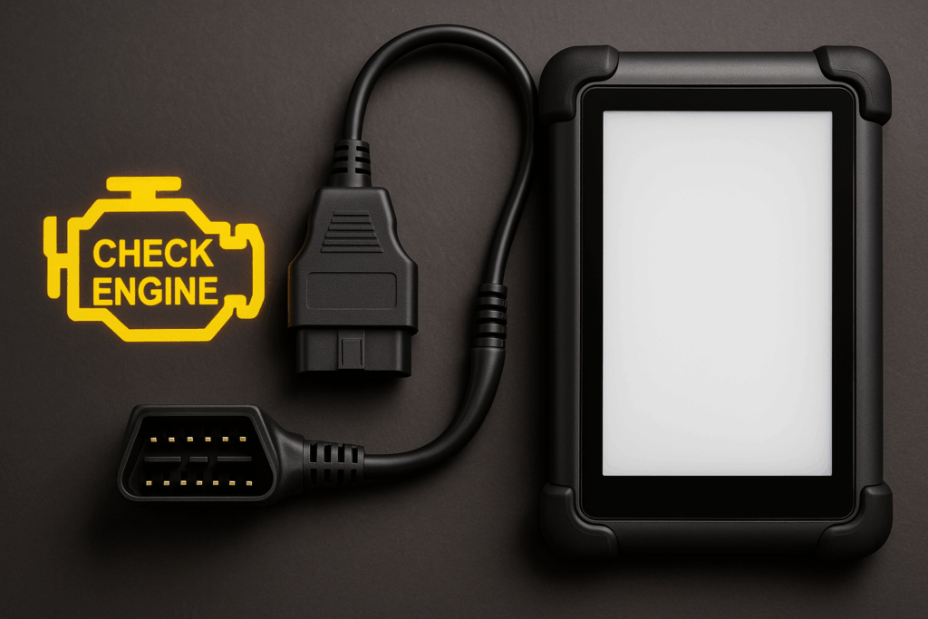Voyant moteur allumé, passage à la valise de diagnostic automobile OBD