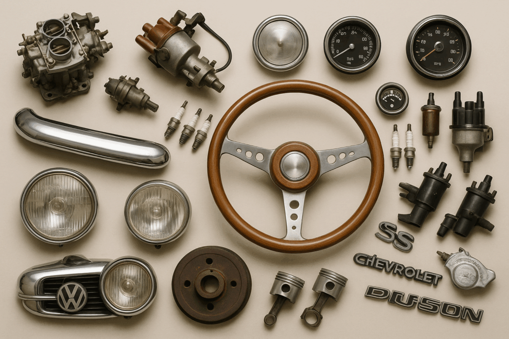 Recherche de pièces pour les youngtimers, les véhicules anciens et de collection.